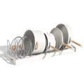 Kitchen utensil artifact pot storage rack Foldable kitchen utensil storage rack Kitchen pot lid storage rack Oasis Select WHITE
