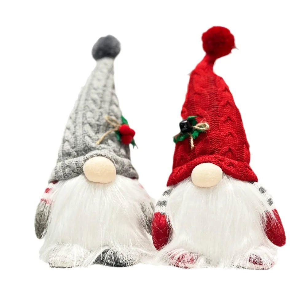 Christmas Doll New Knitted Hat with Lights and Light Forest Man Decoration Creative Christmas Decoration Supplies Oasis Select