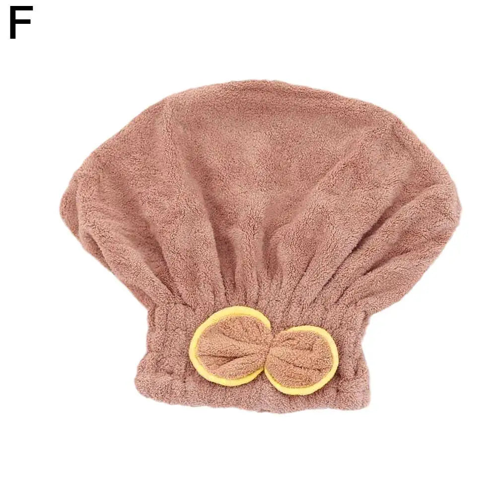 Quick Dry Hair Wrap Towel Thick Microfiber Drying Cap Bowknot Designer Shower Hat Super Absorbent Hair Bonnet For Long Thick Hai Oasis Select Coffee