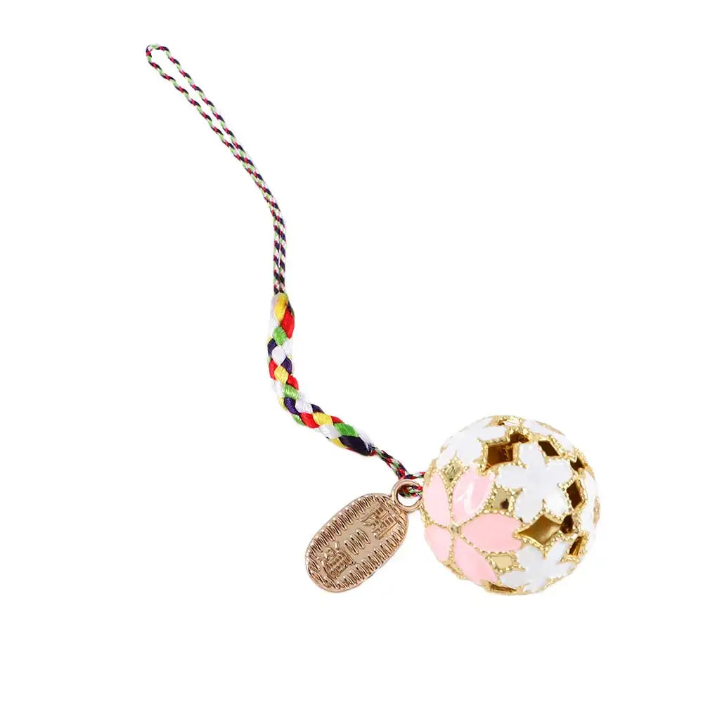 Japanese Sakura Bell Charm Keychain – Blessing Guardian