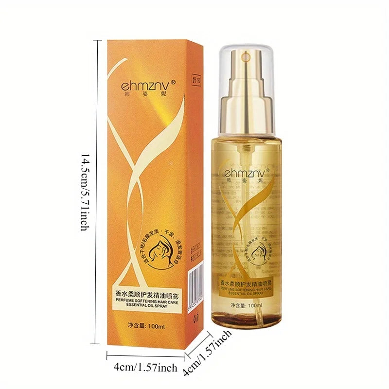100ml perfume hair care essential oil spray brightening hair care essential oil, long-term moisturizing: make hair soft， Oasis Select