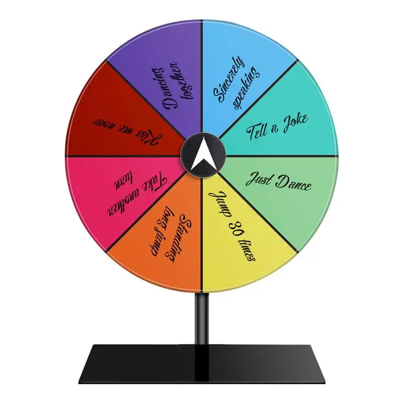 Prize Wheel Dry Erase Spin Wheel Spinner Game Color Roulette Wheel Heavy Duty Editable Spin Wheel ForPrizes Tabletop Prize Wheel Oasis Select