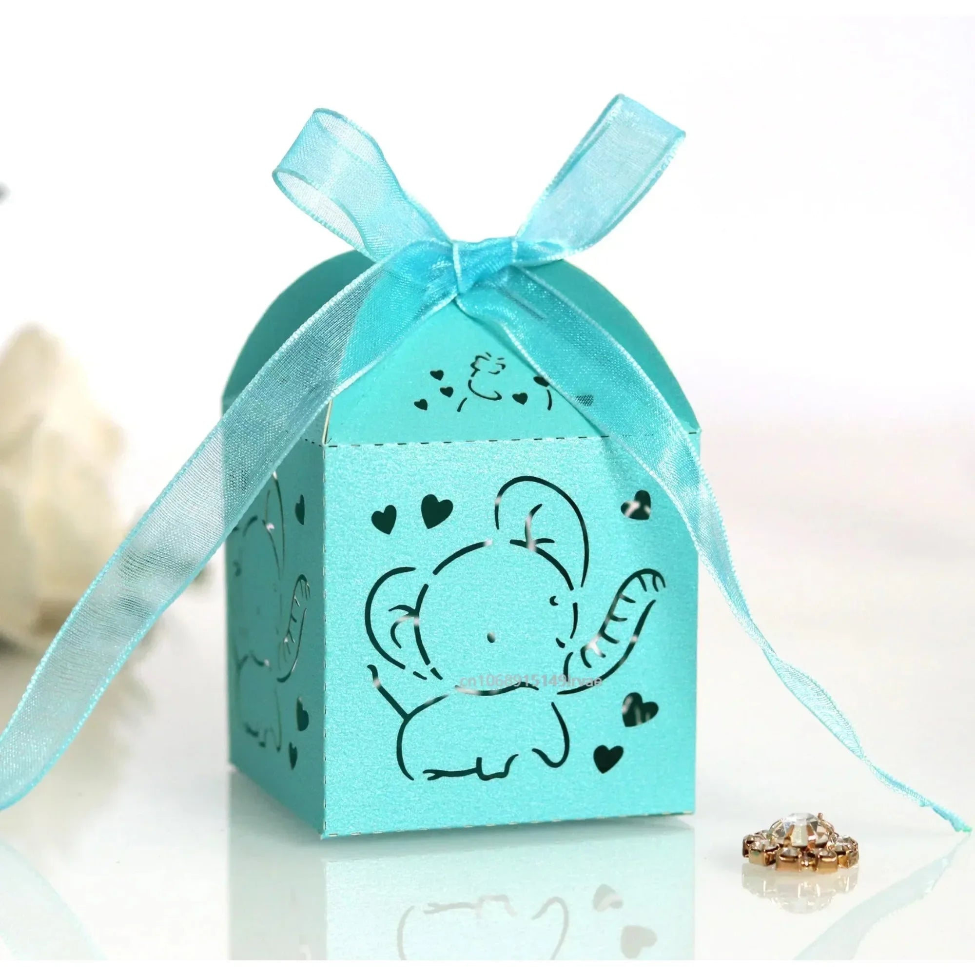 10pcs Elephant Shaped Candy Box for Baby Shower Cute Gift Boxes for Children Birthday Party Favors Box Candy Packaging Supplies Oasis Select