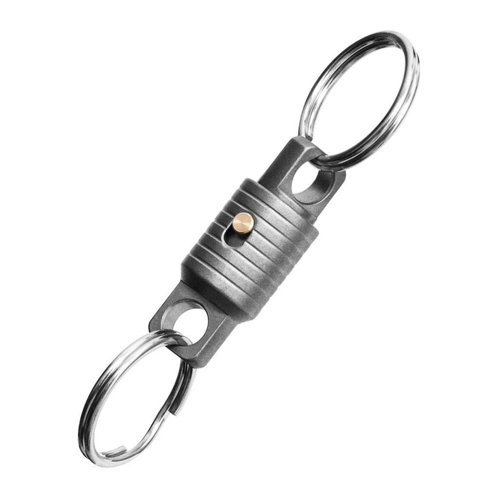 Titanium Alloy Mini Keychain Portable Quick Dismantling Durable Household Outdoor EDC Tool Oasis Select GRAY