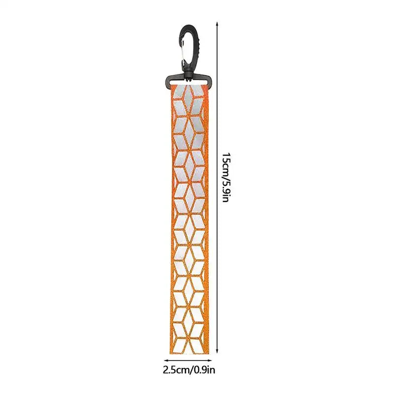 Safety Reflector Pendant Reflective Safety Keychain for Backpack Outdoor Accessory for Cycling Walking Camping Mountaineering Oasis Select