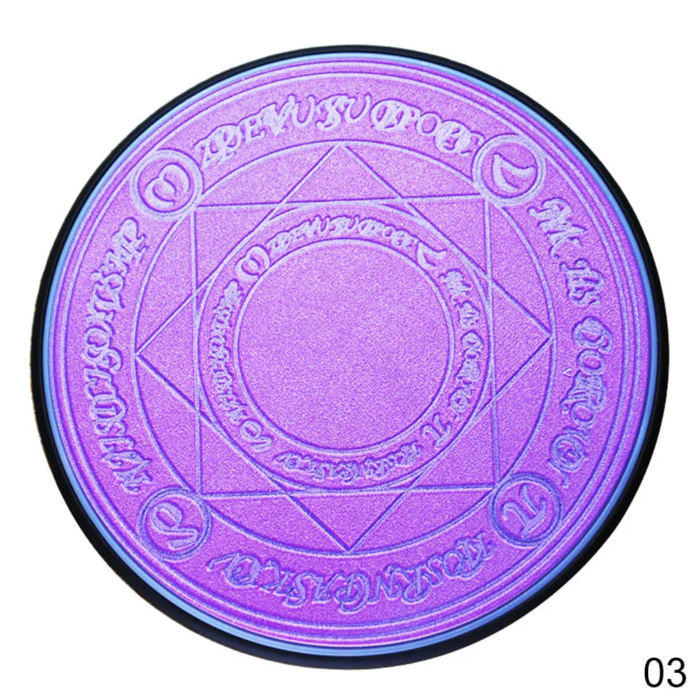 10W Qi Wireless Fast Charger Circle Magic Optical Array Wireless Charging For QI Standard Full Range Wireless Charging Phone Oasis Select Purple