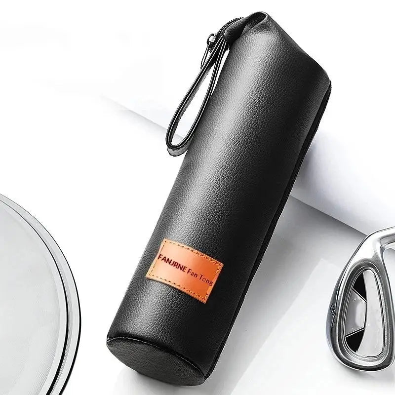 1PC Leather Cup Sleeve Sport Water Bottle Cover Case With Rope Portable Vacuum Glass Cup Sleeve Cup Pouch Camping Accessories Oasis Select