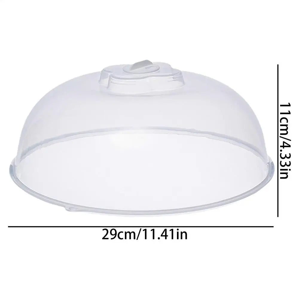 Microwave Oven Heating Cover Food Splash Protector Dustproof and Warm Food Cover Household Food Storage Cover Transparent Cover Oasis Select large