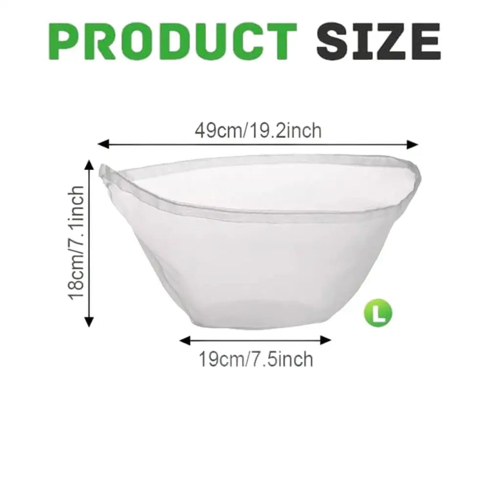 Reusable Cheese Cloth Bags Fine Mesh Strainer for Yogurt Juice Coffee Gauze Filtering Bags Kitchen Cooking Filter Strainers Bag Oasis Select White L