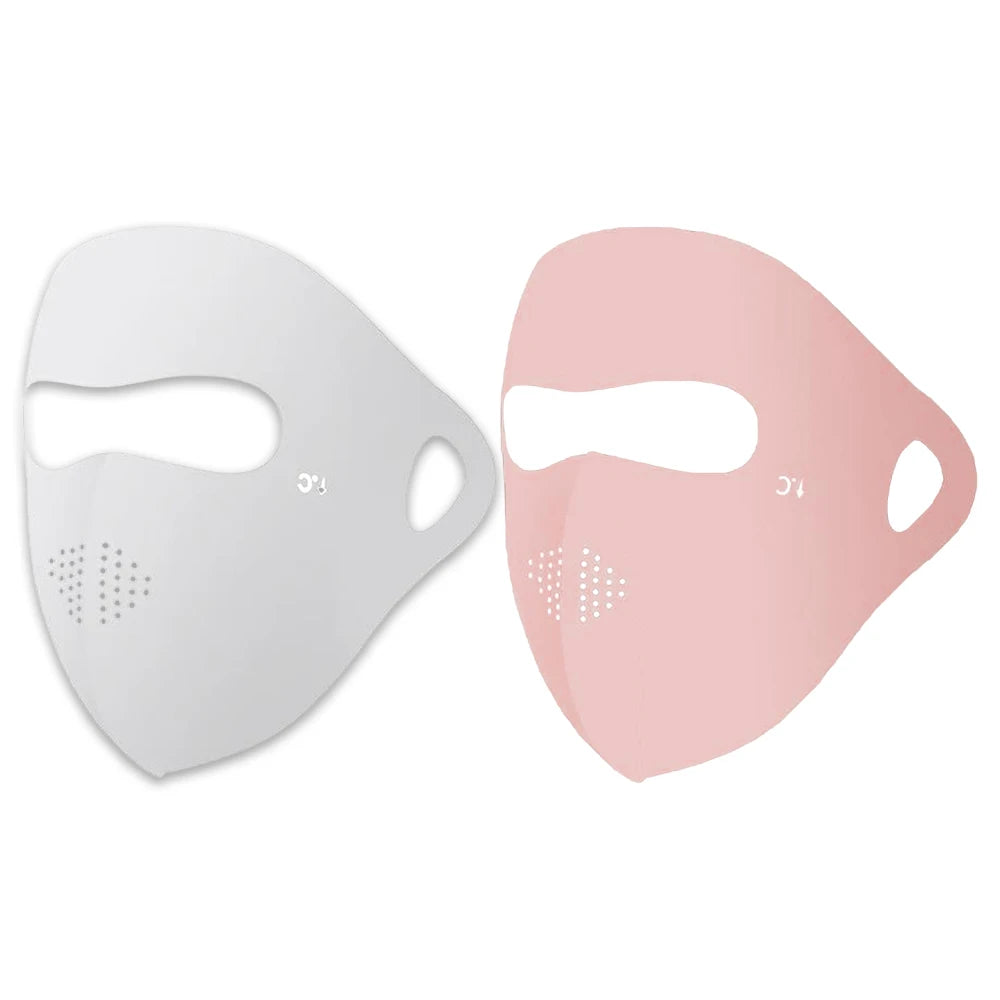 UPF 50+ Ice Silk Full Face Sun Mask – Cooling & UV Protection
