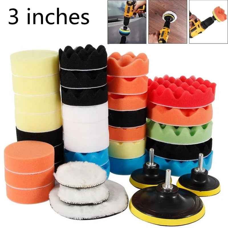 SLADE Car Polishing Sponge Pad Kit – Scratch Remover 39pc Car Polishing Pad Kit Oasis Select