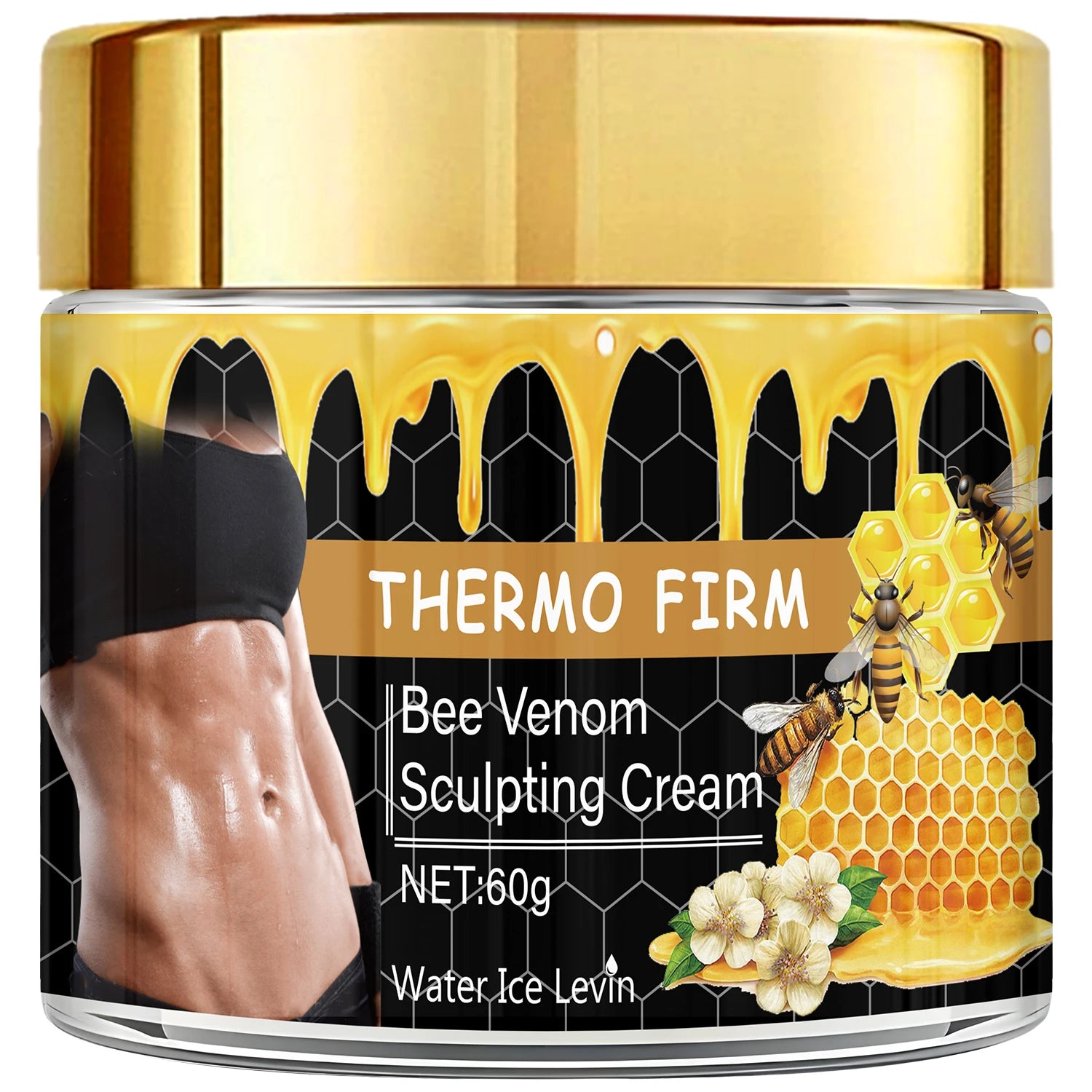 Bee Venom Sculpting Oil – Collagen & Hyaluronic Acid Cream Body Sculpting Cream Oasis Select black 60g