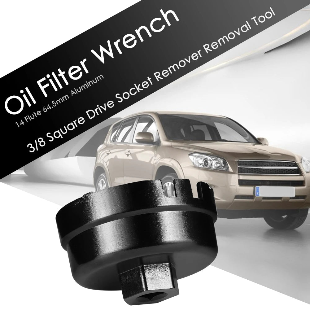 14-Flute 64.5mm Oil Filter Wrench Socket for Toyota & Lexus Oil Filter Wrench Oasis Select