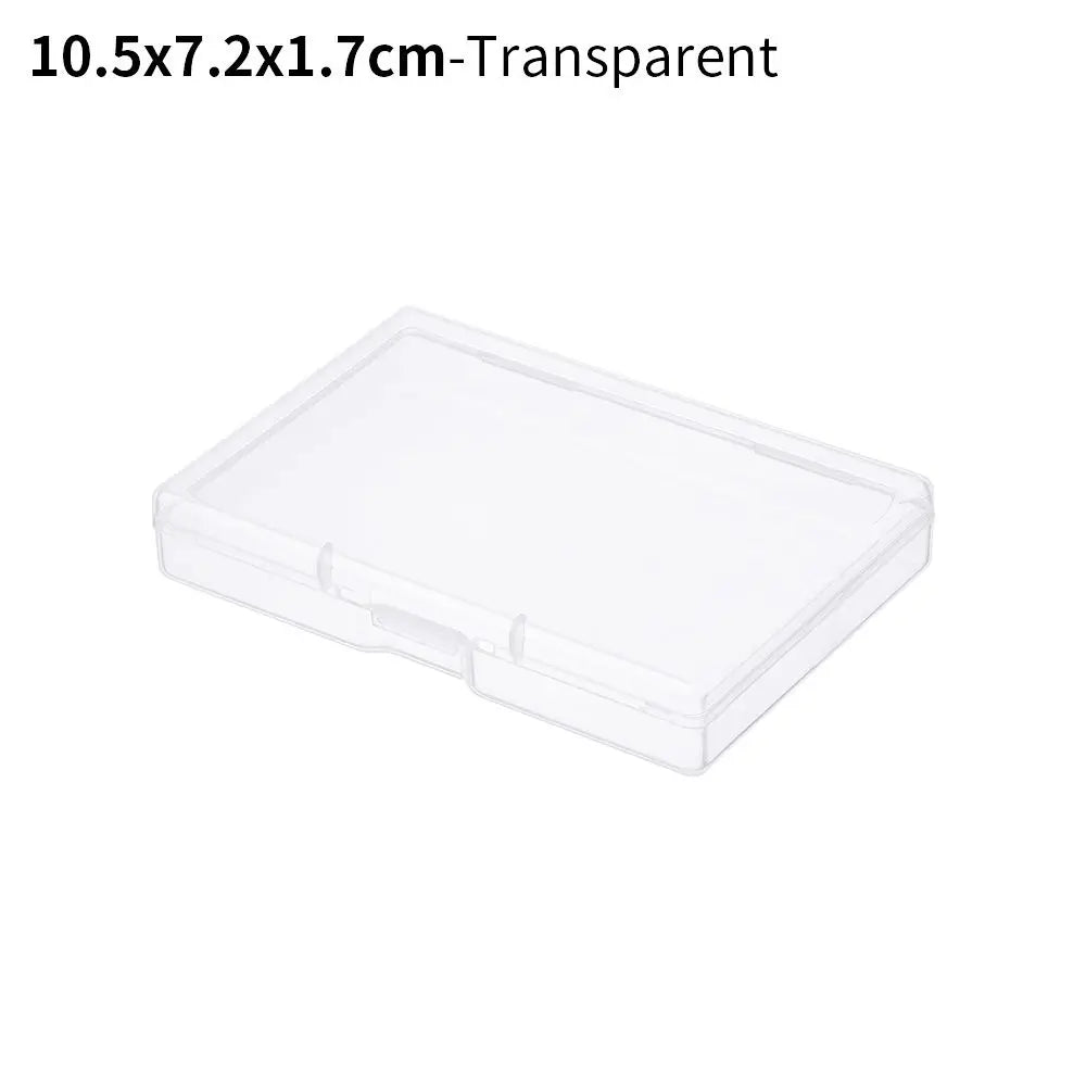 8Styles Plastic Storage Box Small Square Clear Black Jewelry Diamond