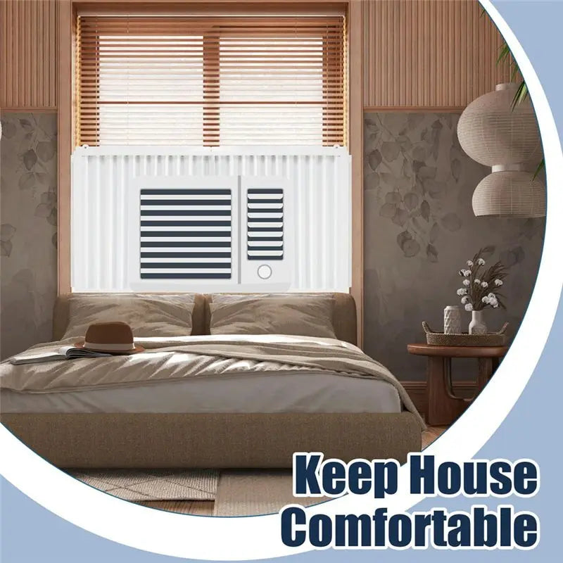 LIKE WISH Window AC Side Insulation Panels With Adjustable Frame For 5000 To 20000 BTU Units Oasis Select