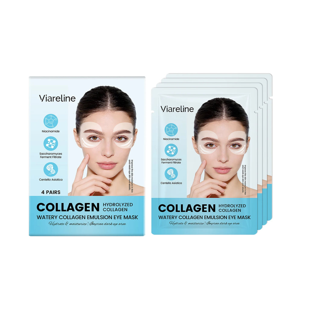 Collagen Eye Patches Reduce Fine Lines Dark Circles Hydrate Firm Maintain Soft Smooth Eye Contour Skin Eye Care Oasis Select 4pcs