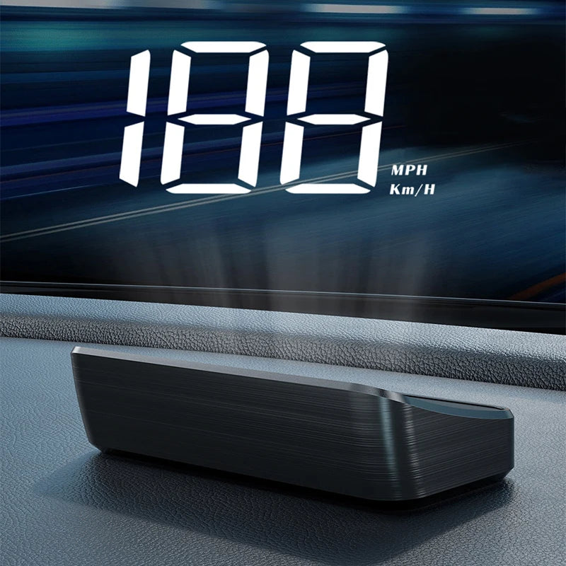 Car Speedometer HUD GPS Head Up Display Digital Speed Meter Windshield Projector For Vehicles Truck Auto Electronics Accessories Oasis Select KMH White