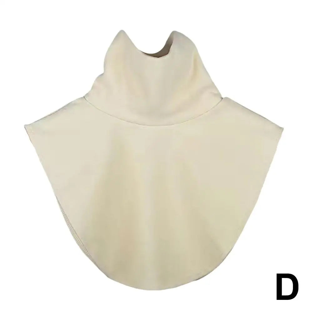 Soft Elastic Modal Detachable Collar Square False Collars Solid Color Turtleneck High Inner Neck Cover For Women Scarf Oasis Select D