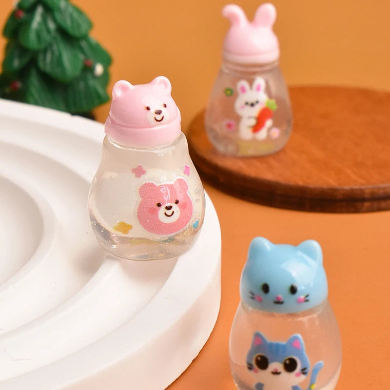 5Pcs Dollhouse Mini Simulation Cartoon Water Cup Model, Desktop Ornaments, Home Micro Decor Props Oasis Select