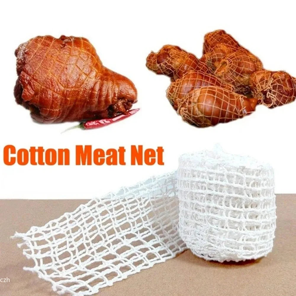 3-meter cotton meat net, ham sausage net, slaughter rope, sausage roll, meat cooking tool, hot dog sausage, sausage casing packa Oasis Select