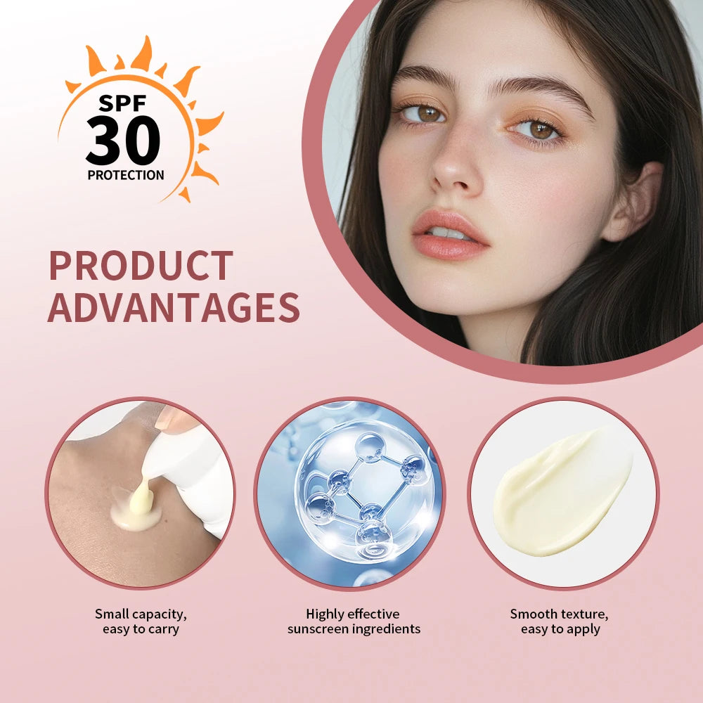 Anti-Pigment Day Cream SPF 30 Brightening Natural Inhibit Melanin Whitening and Spot Removal Outdoor Sun SKincare makeup Oasis Select