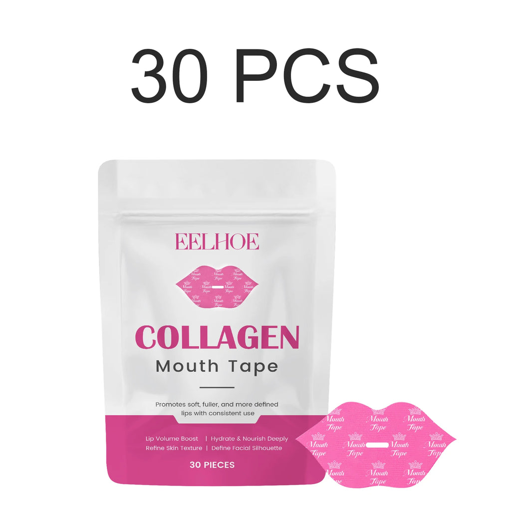 Mouth Tape Lip Care Sleeping Patch Hydrating Moisturizing Collagen Hyaluronic Acid Soft Breathable Lips Night Mask 30 Patches Oasis Select 30 PCS