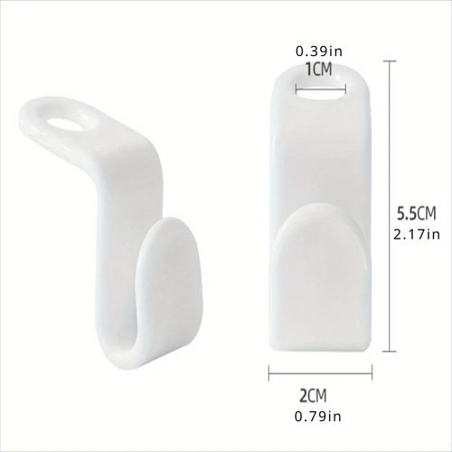 10PCS Wardrobe Hanger Hooks Organizer Connect Multifunction Cascading Plastic Bedroom Wardrobe Storage Space Saving Coat Hook Oasis Select