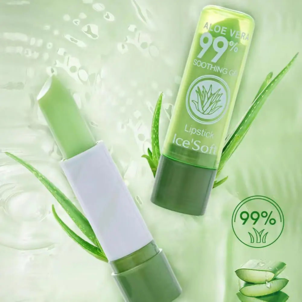 Aloe Vera Color-Changing Lip Balm – Moisturizing & Nourishing