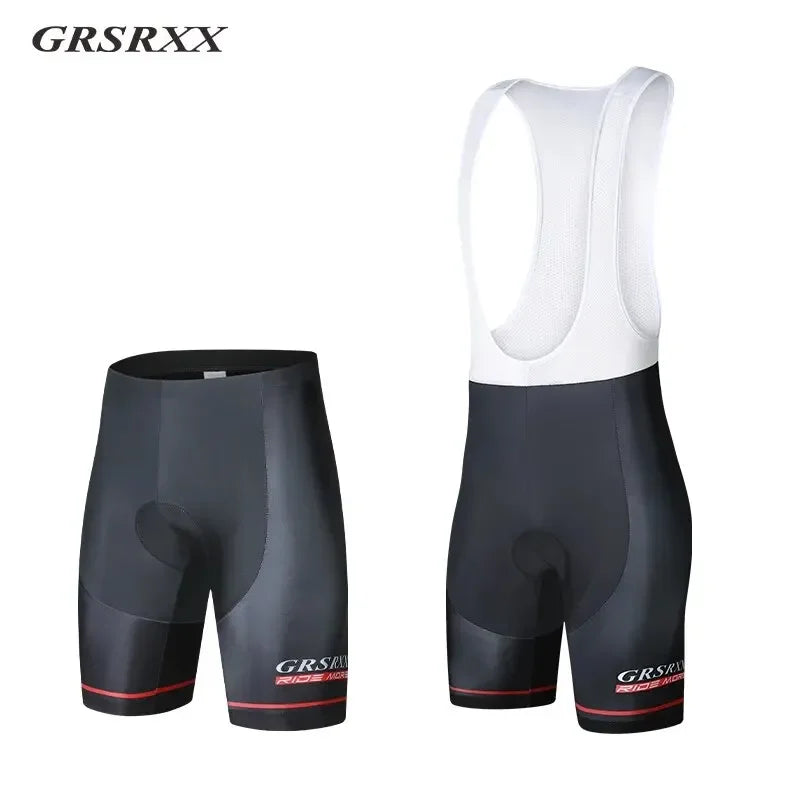 GRSRXX Men's Cycling Shorts Anti-slip Leg Grips Bike Shorts Shockproof 5D Pads Breathable Ciclismo MTB Road Bicycle Bib Short Oasis Select
