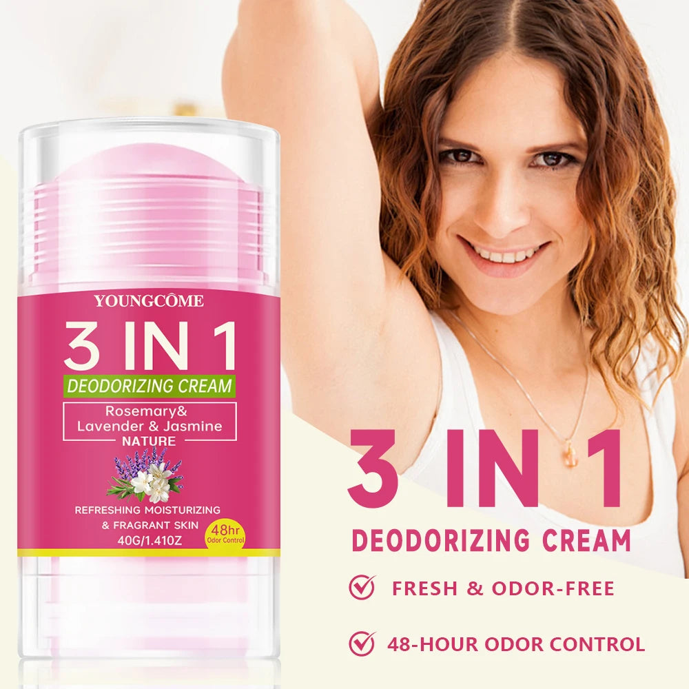 YOUNGCOME 3-in-1 Deodorizing Cream | Long-Lasting Fragrance Balm