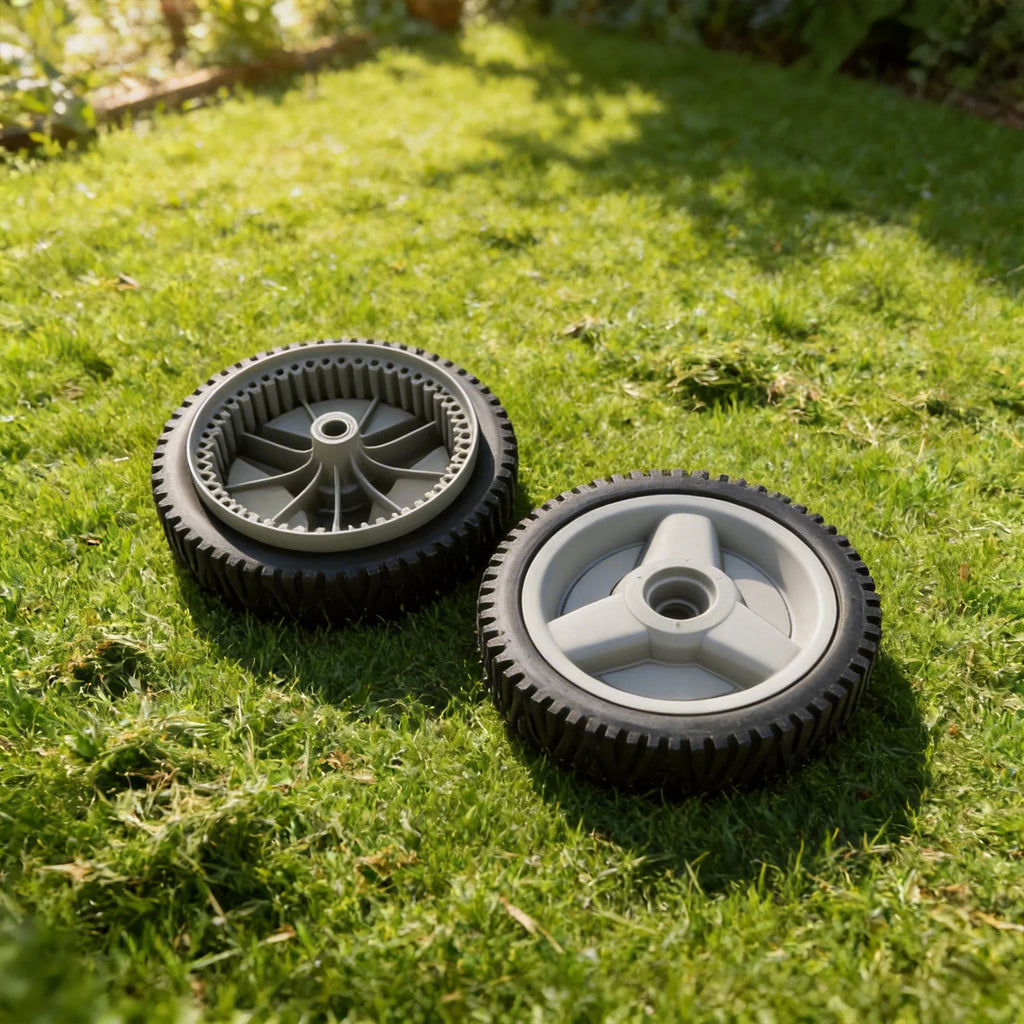 580365301 Front Drive Wheels for HU675AWD HU700AWD HU7 Lawn Mower Models Engineered for Durability and Smooth Lawn Operation Oasis Select