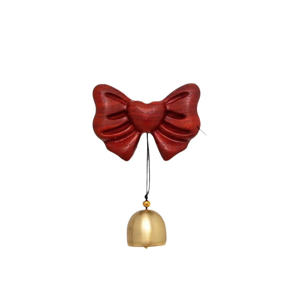 Simple Bow Door-style Wind Chime Copper Bell Reminder Bell Dopamine Doorbell Gift Hanging Oasis Select