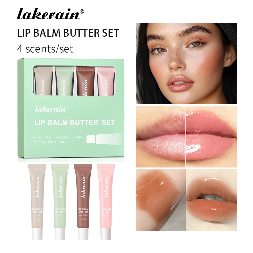 Butter Lip Balm Moisturizing Lip Gloss Oil Long Lasting Nourishes Smoothing Deep Hydration Daily Care Butter Lip Balm Makeup Oasis Select