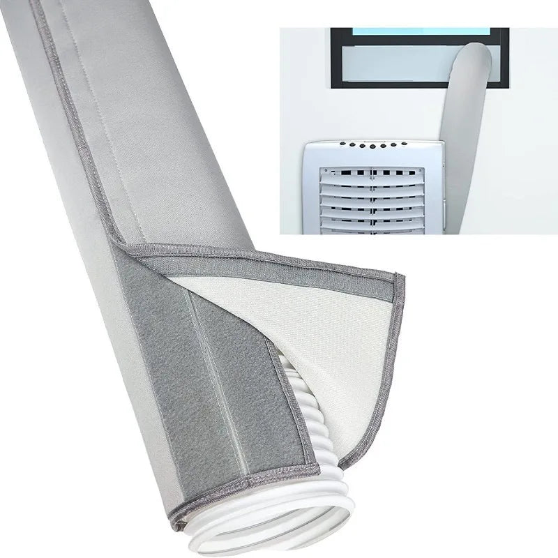 1pcs Air Conditioner Hose Cover Portable Exhaust Pipe Protector Waterproof Dustproof Heat Insulation Wrap for AC Vent Tube Oasis Select