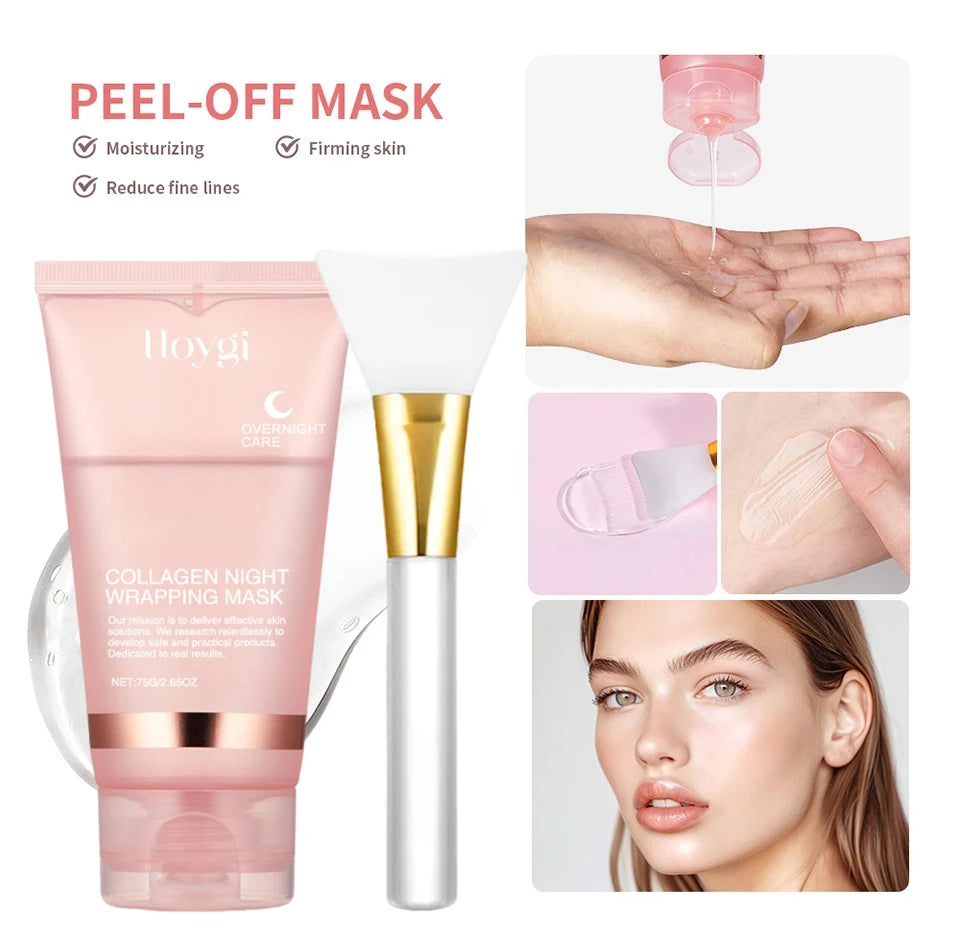 Collagen Overnight Peel-Off Face Mask – Hydrating & Firming Collagen Face Mask Oasis Select