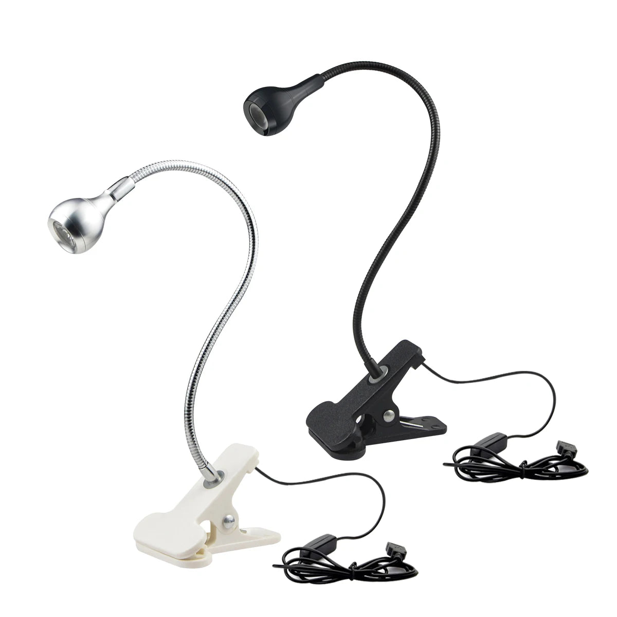Flexible Adjustable USB Desk Lamp with Clip LED Reading Study Light Bedroom Night Light Table Bedside Decor Oasis Select