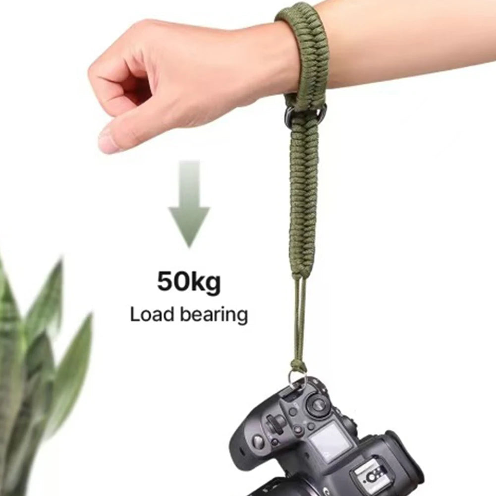 Adjustable Paracord Camera Wrist Strap for DSLR & Phone