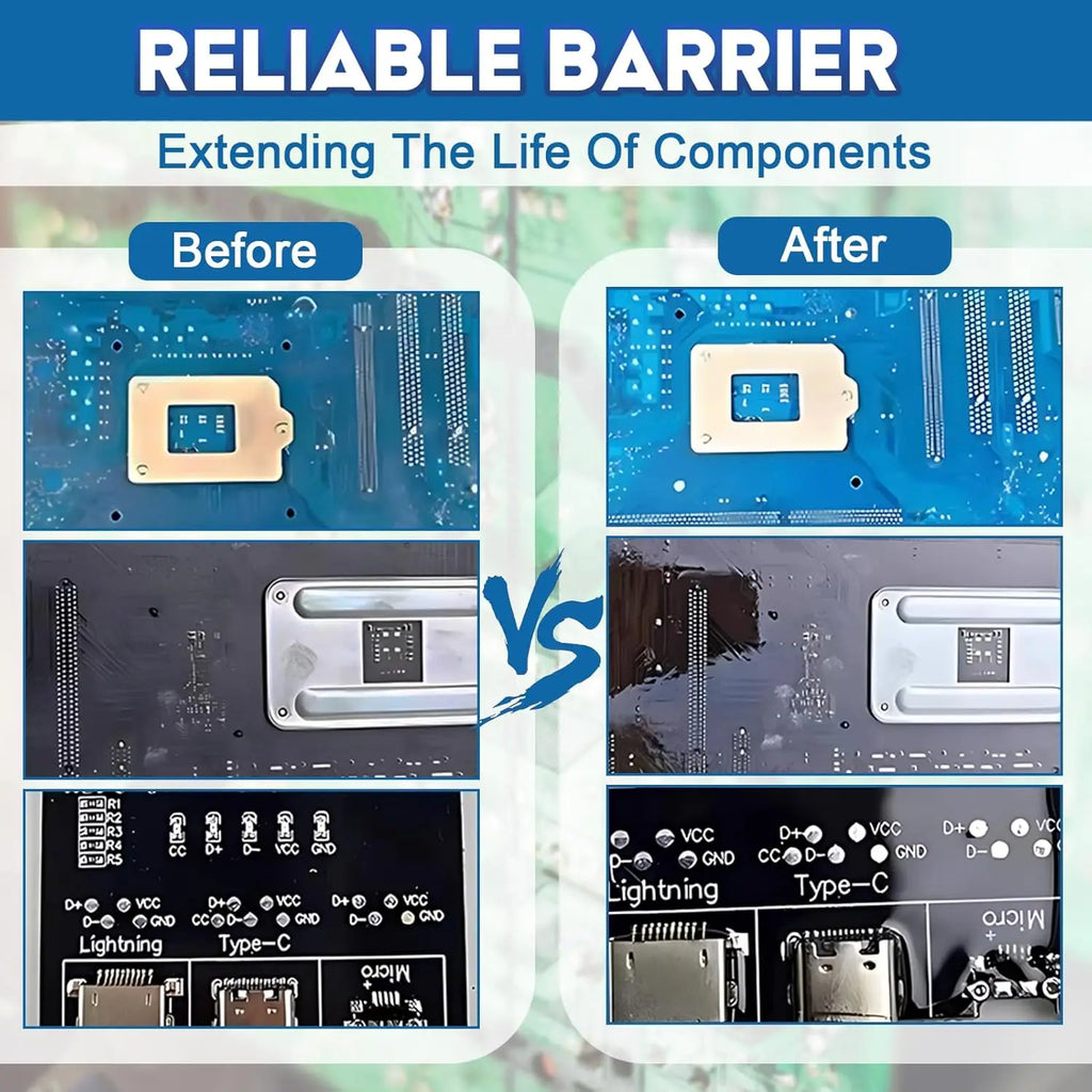 MIRAVEXL Clear Conformal Coating bottle with applicator brush offers thermalresistance, seals bonds and encapsulating properties Oasis Select