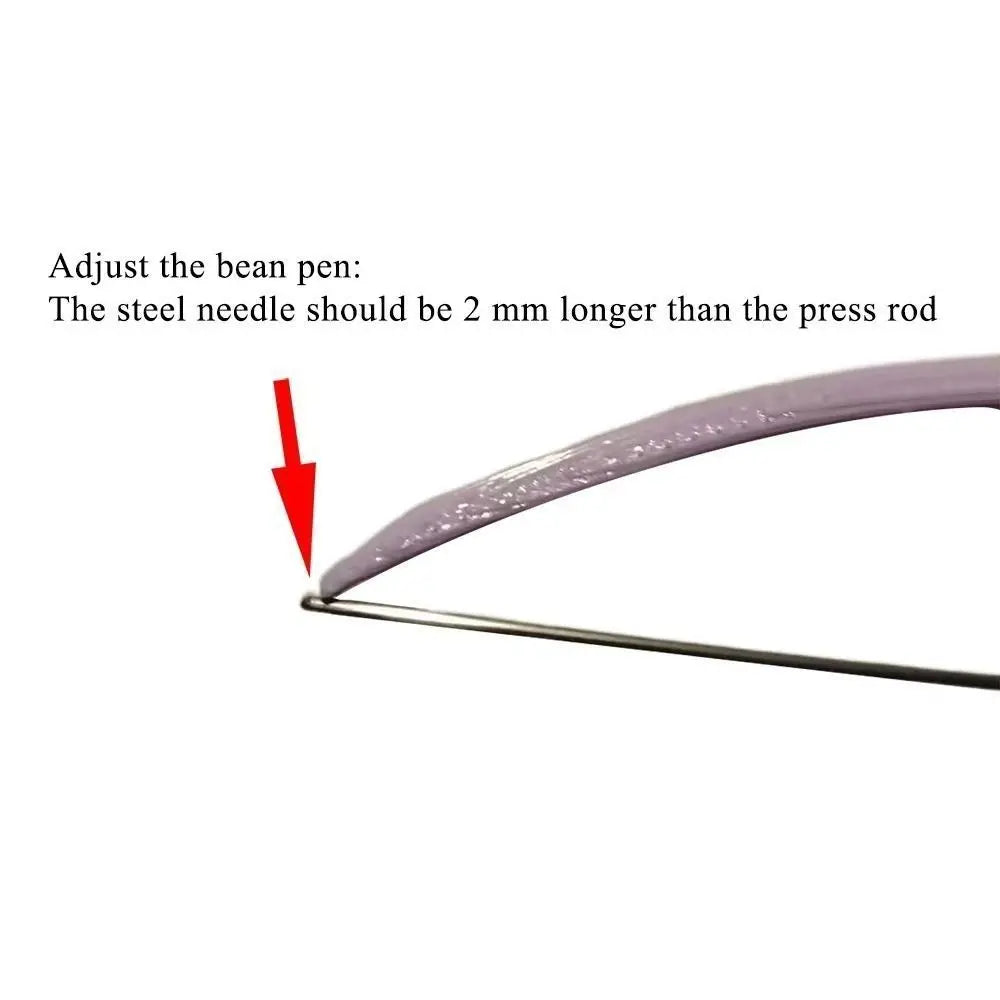 New PP 2.6mm Diamond Painting Tweezers Handmade Stainless Steel Beading Tweezers Set DIY Handmade Beads Gift Oasis Select