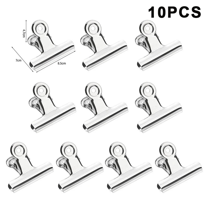 10-Pack Stainless Steel Food Bag Sealing Clips – Airtight & Reusable