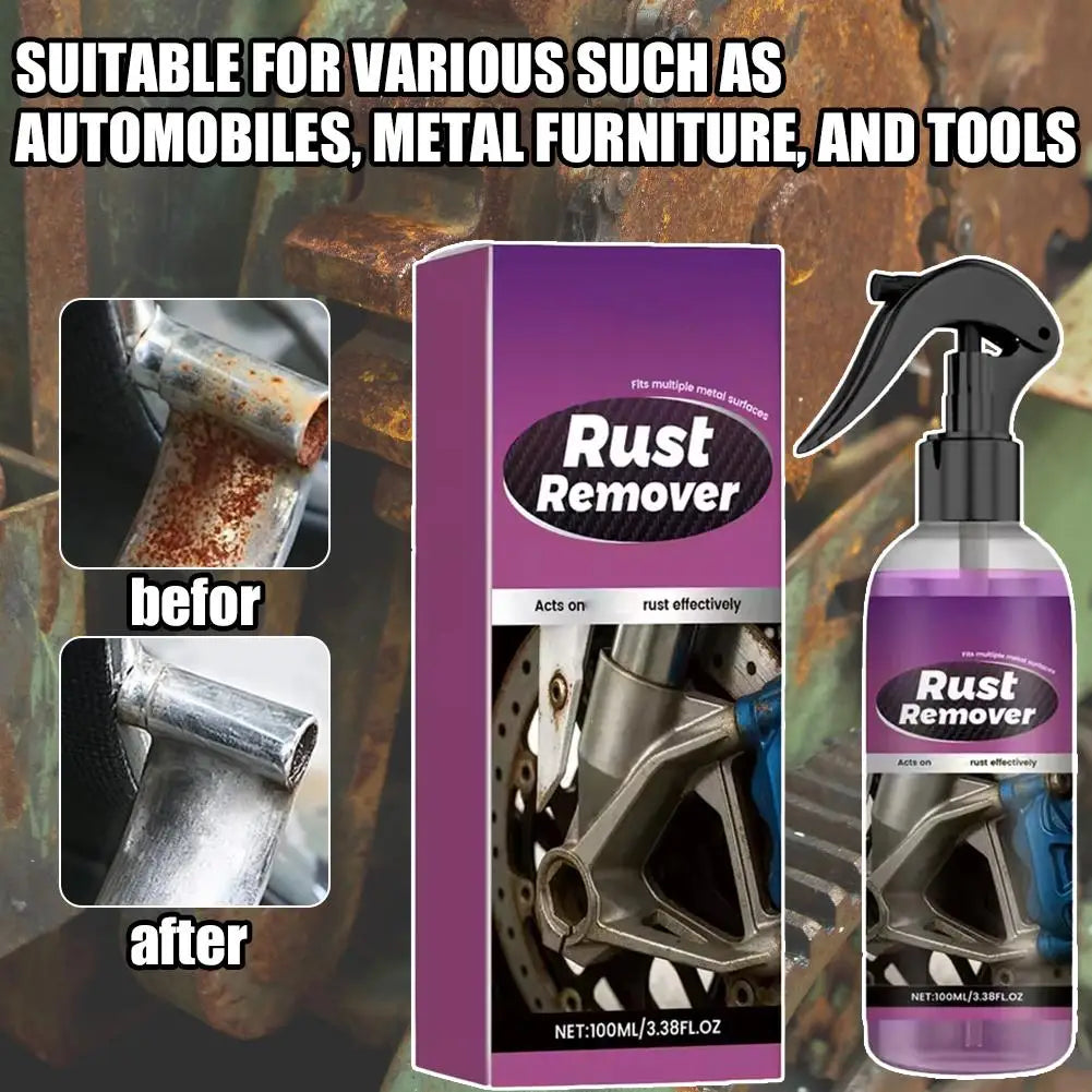 1/3/5Pcs Car Rust Remover Spray Safe Auto Paint Metal Surface Treatment for Chassis, Wheels, Tools Prevents Corrosion Degreaser Oasis Select