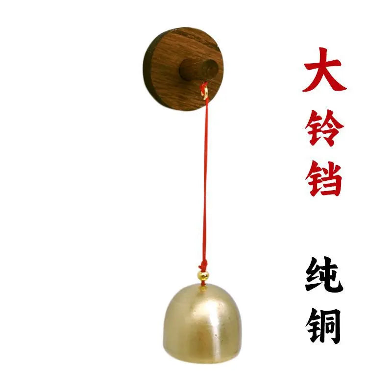 Japanese - Style Wooden & Brass Door Chime - Shop Entry Alert, Dopamine Decor, Opening Gift Oasis Select Round solid wood 3.9 1PCS