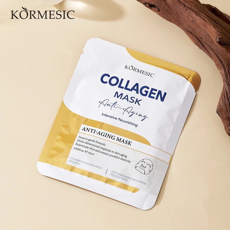 KORMESIC Gold Collagen Face Mask – Anti-Aging & Moisturizing Collagen Face Mask Oasis Select