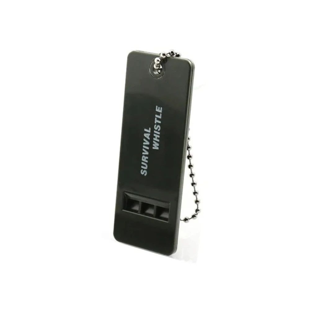 1/3/6PCS Loud Emergency Whistle Plastic Survival Whistle for Hiking Self Defense Flat Keychain Safety Alert Rescue Gear Oasis Select 1pc