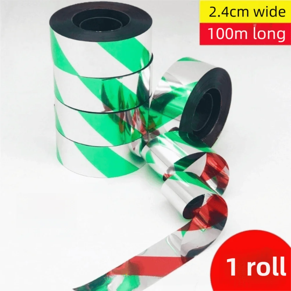 50M/100M/300M Double-sided Reflective Bird Repellent Ribbon Multipurpose Adhesive-free Anti Bird Tape Flashing Hanging Oasis Select Style 7