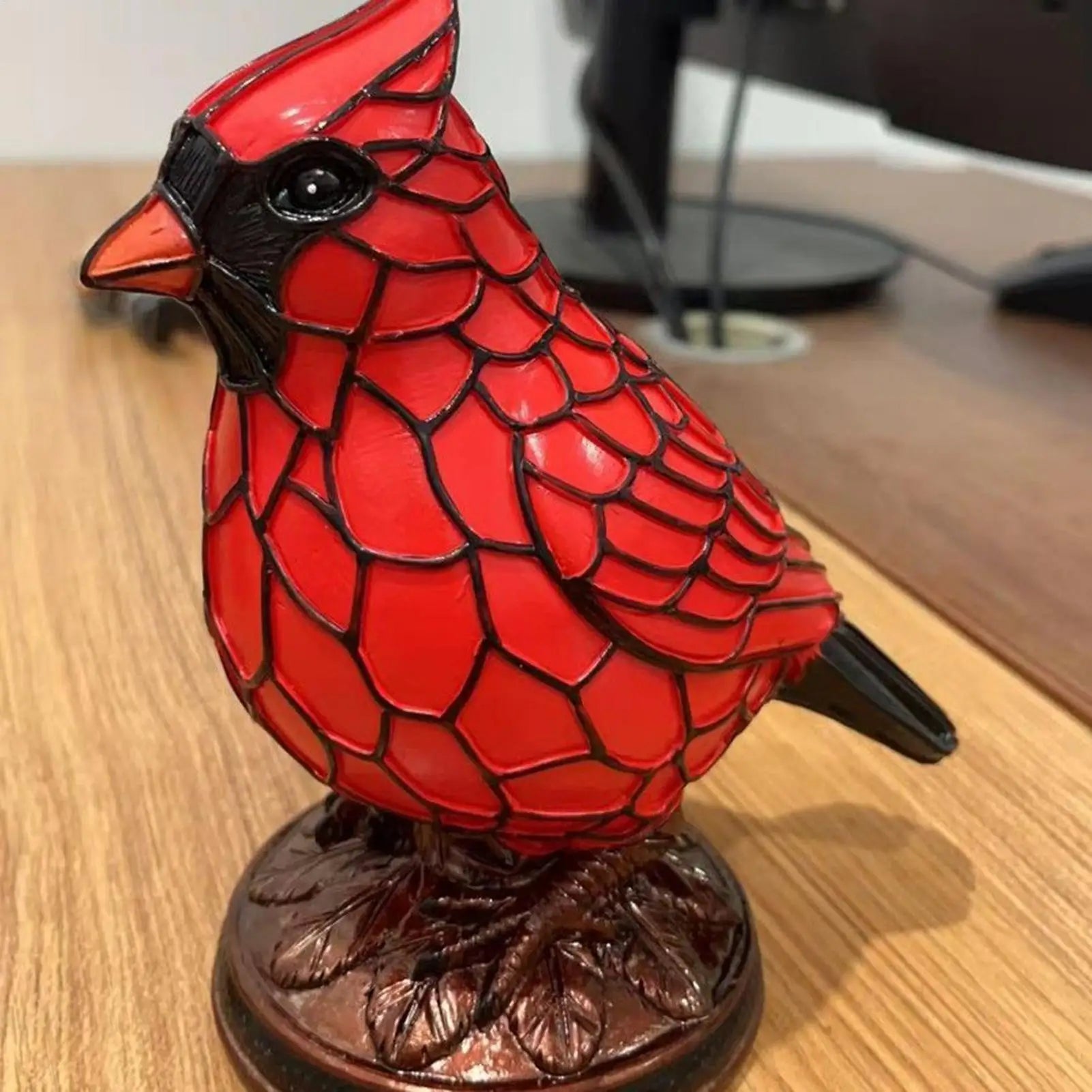 Bird Desk Lamp Resin Bird Lamps for Home Decor Art Decoration Tabletop Light with Soft Glow for Dormitory Offices Desktop Oasis Select