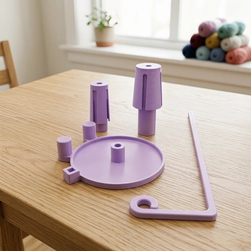 3D Printed Vertical Large Spool Holder for Sewing Machines
