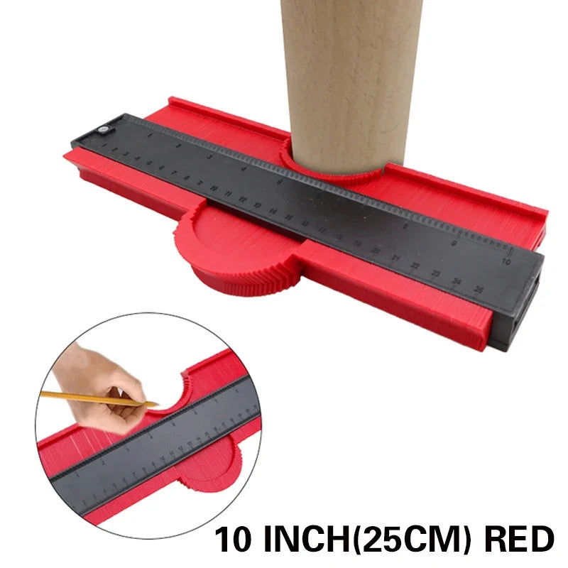 SLADE Contour Gauge Duplicator – Profile Measuring Tool Contour Gauge Tool Oasis Select 10 Inch Red