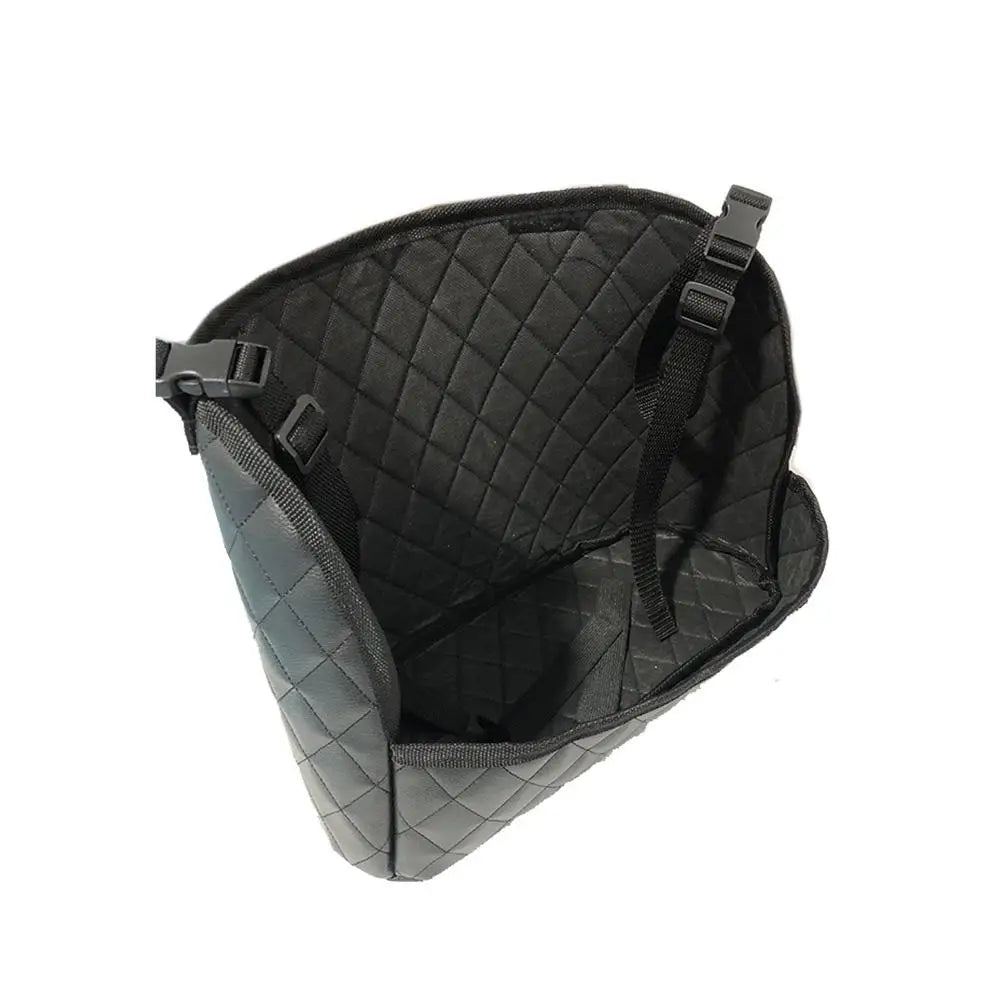 Car Seat Middle Hanger Storage Bag Pu Leather Large Capacity Handbag Holder Between Seats Tissue Water Cup Pocket Organizers Oasis Select Black