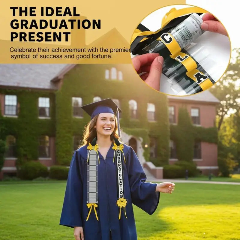 Class Of 2026 Graduation Money Lei Necklace With Cash Holder Elegant Garland Graduation Parties And Celebration Oasis Select